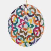 アンダルシア・モロッコのモザイク セラミックオーナメント (左)