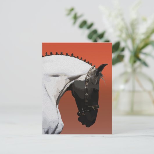 アンダルシエレガントアンホース – エクス威厳のあるトリアンアート ポストカード (スタンド正面)