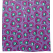 アンダーウォーター植物ベクトルアート シャワーカーテン (正面)