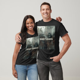アンダーグラウンドストリートウェアカオスブラックユニセックスTシャツ Tシャツ