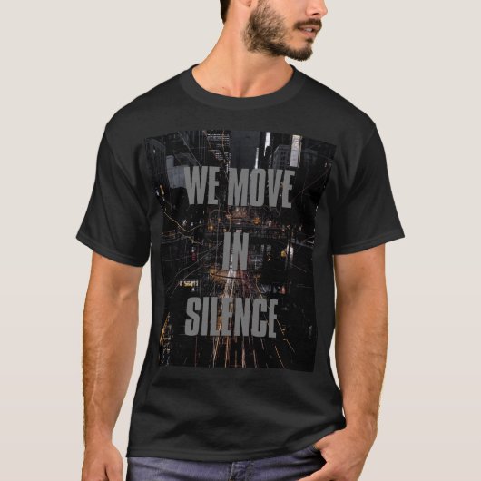 アンダーグラウンドストリートウェア ユニセックス ブラックTシャツ Tシャツ (正面)