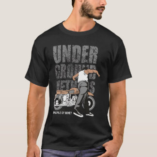 アンダーグラウンドライダーズ グラフィックTシャツ - ビンテージ バイク Tシャツ