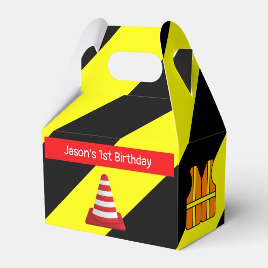 アンダーコンクリートミキサー建築パーティー フェイバーボックス (正面サイド)