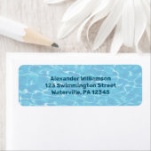 アンダーザウォータースイミングプール差出人住所ラベル ラベル (インサイチュ)