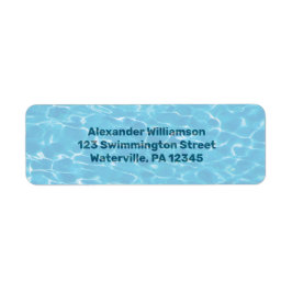 アンダーザウォータースイミングプール差出人住所ラベル ラベル