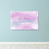 アンダーザシーこうもりバー（ユダヤ教の）バル・ミツバー招待状 キャンバスプリント (インサイチュ (ウッドフロア))