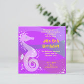 アンダーザシーアクアリウムハッピーバースデーパーティーガール 招待状 (スタンド正面)