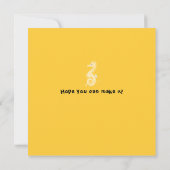 アンダーザシーアクアリウムハッピーバースデーパーティーガール 招待状 (裏面)