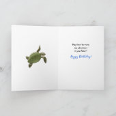 アンダーザシーアドベンチャーボーイハッピーバースデー カード (内部)