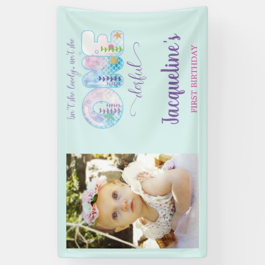 アンダーザシーガールズ1st誕生日パーティー 横断幕 (縦)