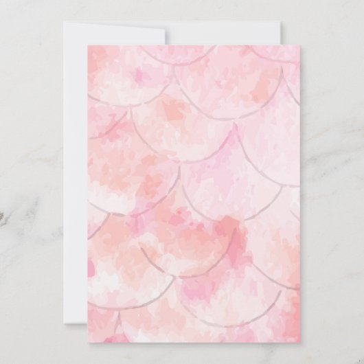 アンダーザシーガールパーティの招待状 招待状 (裏面)