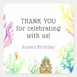 アンダーザシーガール誕生日 スクエアシール