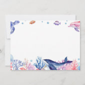 アンダーザシーキッド誕生日写真サンキューカード サンキューカード (裏面)