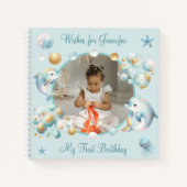 アンダーザシーキュートドルフィンズ誕生日ゲストブック ノートブック (正面)