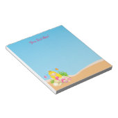 アンダーザシーキュートブロンドマーメイド名前をカスタムする ノートパッド (アングル)