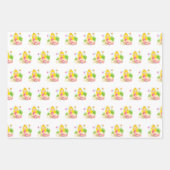 アンダーザシーキュートブロンドマーメイド名前をカスタムする ラッピングペーパーシート (正面)