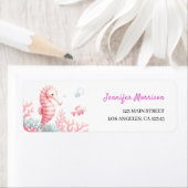 アンダーザシーキュート海ピンクガール住所 シール (インサイチュ)