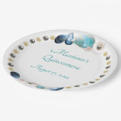 アンダーザシーキンセアニェラパーティーシーシェルズパール ペーパープレート (アングル)