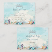 アンダーザシーキンセニェラSweet sixteen披露宴 エンクロージャーカード (正面/裏面)