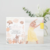 アンダーザシークリーシズピンクガール誕生日 招待状 (スタンド正面)