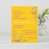 アンダーザシークリーチャーこうもりバー(ユダヤ教の)バル・ミツバー招待状 招待状 (スタンド正面)