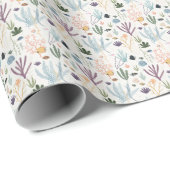 アンダーザシーサンゴ誕生日ギフトラッピング紙 ラッピングペーパー (ロールコーナー)