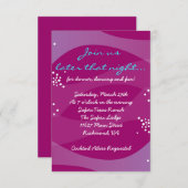 アンダーザシーシーホースこうもりバー(ユダヤ教の)バル・ミツバーパーティーカード 招待状 (正面/裏面)