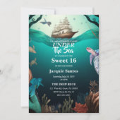 アンダーザシースウィート16招待状 招待状 (正面)