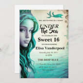 アンダーザシースウィート16招待状 招待状 (正面/裏面)