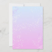 アンダーザシースパークルマーメイド招待状 セーブザデート (裏面)