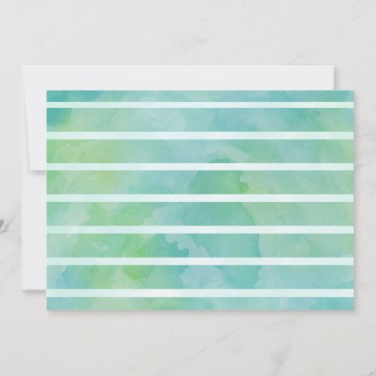 アンダーザシースプラッシュ誕生日ボーイ招待状 招待状 (裏面)