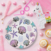 アンダーザシーテーマの子供の誕生日 ペーパープレート (パーティー)