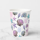 アンダーザシーテーマの子供の誕生日 紙コップ (裏面)