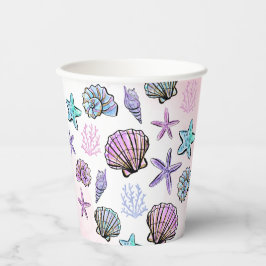 アンダーザシーテーマの子供の誕生日 紙コップ