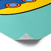 アンダーザシーテーマ潜水艦イラストレーション ポスター (角)