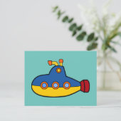 アンダーザシーテーマ潜水艦イラストレーション ポストカード (スタンド正面)