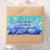 アンダーザシートロピカル海パーティの招待状 ラベル (インサイチュ)