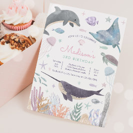 アンダーザシードルフィンナルホールシーライフ誕生日 招待状