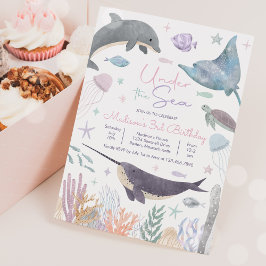 アンダーザシードルフィンナルホールシーライフ誕生日 招待状