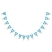 アンダーザシーハッピーバースデーパーティー バンティングフラッグ (全)