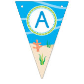 アンダーザシーハッピーバースデーパーティー バンティングフラッグ (第3の旗)