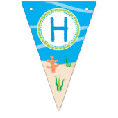 アンダーザシーハッピーバースデーパーティー バンティングフラッグ (第2の旗)