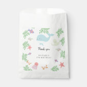 アンダーザシーバースデーパーティキュートパステル海 フェイバーバッグ (正面)