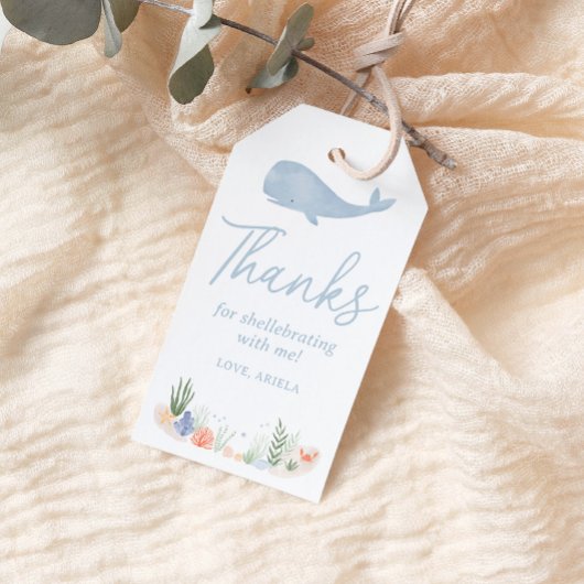 アンダーザシーバースデーパーティーメッセージカード ギフトタグ