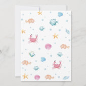 アンダーザシーパステル誕生日招待状海 招待状 (裏面)