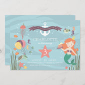 アンダーザシーパーティの招待状 招待状 (正面/裏面)