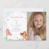 アンダーザシーパーティーテーマfor Girls 招待状 (正面)