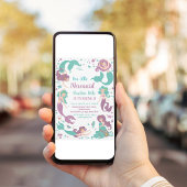 アンダーザシーパーティーマーメイド誕生日 招待状