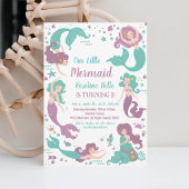 アンダーザシーパーティーマーメイド誕生日 招待状
