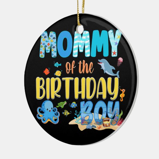 アンダーザシーパーティー誕生日魚族館 セラミックオーナメント (左)